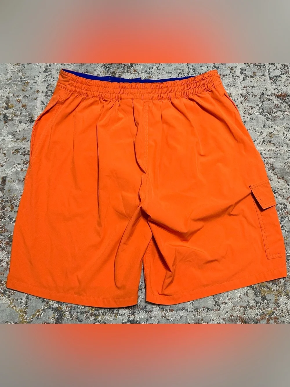 Ralph Lauren Kailua Classic-Fit Swim Trunks Orange size Large